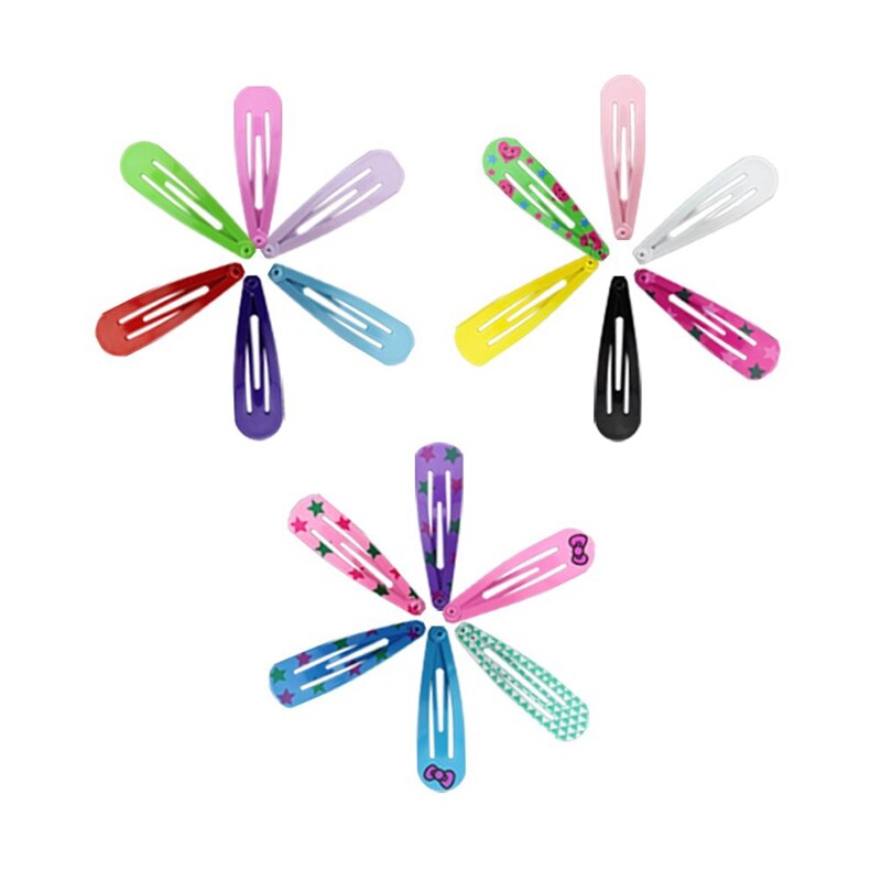 100Stck 2 Zoll Haar Clips Keine Unterhose Metall Haar Clips schnappen Barrettes für Mädchen Kleinkinder freundlicher Frauen Zubehör 20 farben (Verschiedene C