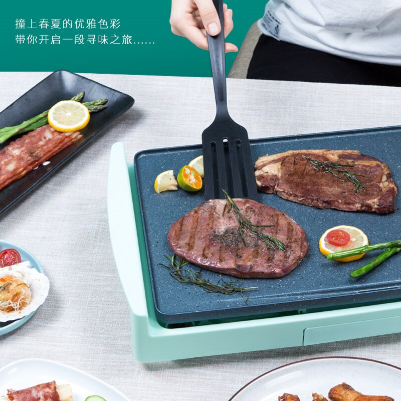Four électrique domestique coréen, appareil de Barbecue sans fumée, antiadhésif, plaque chauffante, poêle à viande, Teppanyaki