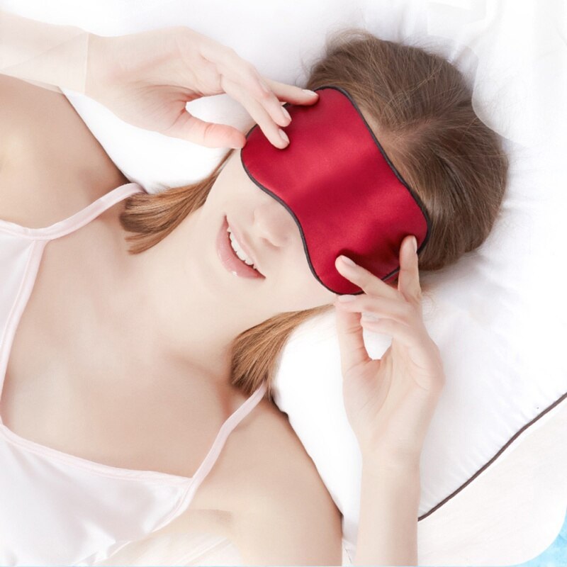 Masque pour les yeux de glace par FOMI Care Technology | Refroidissement occultant pour la Migraine de voyage en avion pour le sommeil relaxant