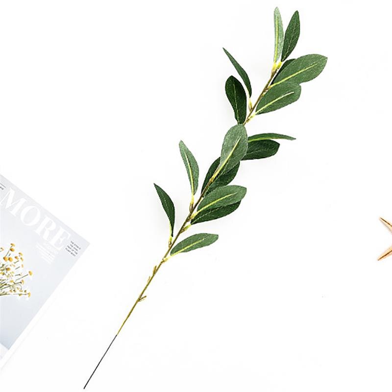 1PC Artificial Leaf Stem Lifelike Artificial Greenery Stem Faux Plant For Home Decor Office Decor