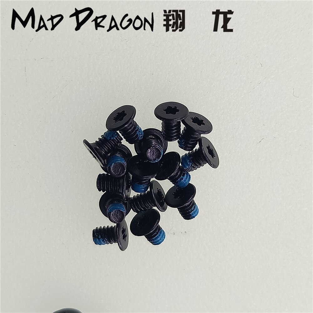 15 PCS lower cover screws /3 pcs nameplate screws for Dell Precision 5520 5530 5540 M5530 Laptop Bottom shell black screws