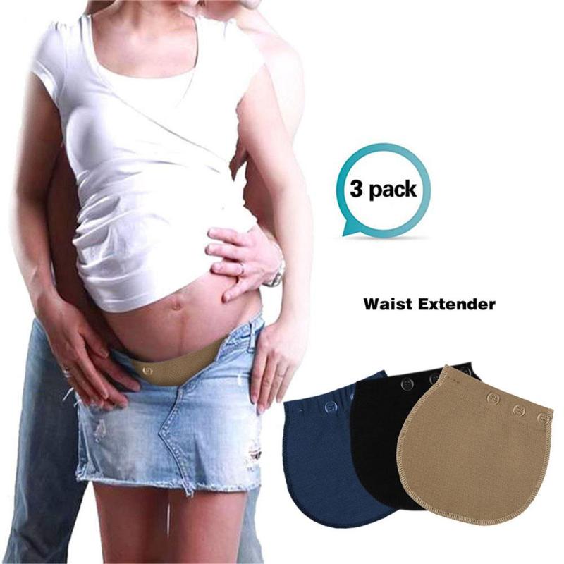 Pregnancy Waistband Belt Pants Maternity Adjustable Extended Button Pant Belts Elastic Pants Lengthening Pregnant Women Wear