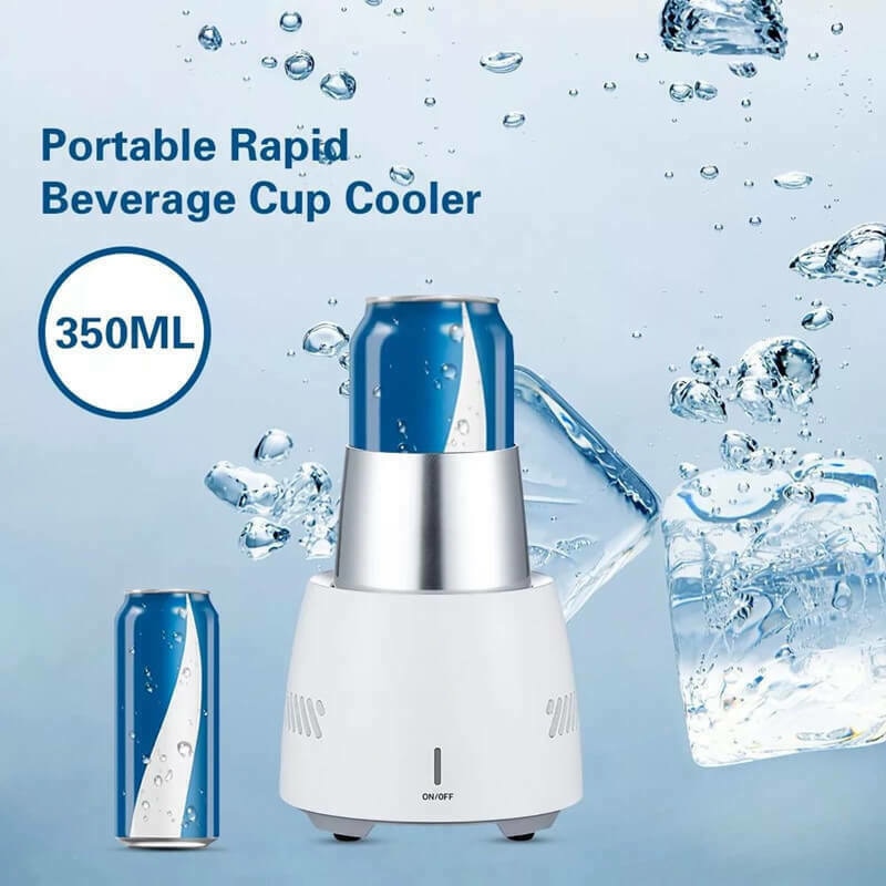 Mini Portable Refrigerator Electric Summer Desktop Cooler Kettle Beer Cans Instant Cooling Cup Car Home Cooler Freezer Ice Box