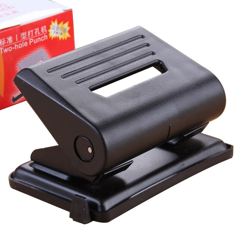 837 paper puncher keypunch standard two hole punch office punch with scale troqueladora de papel