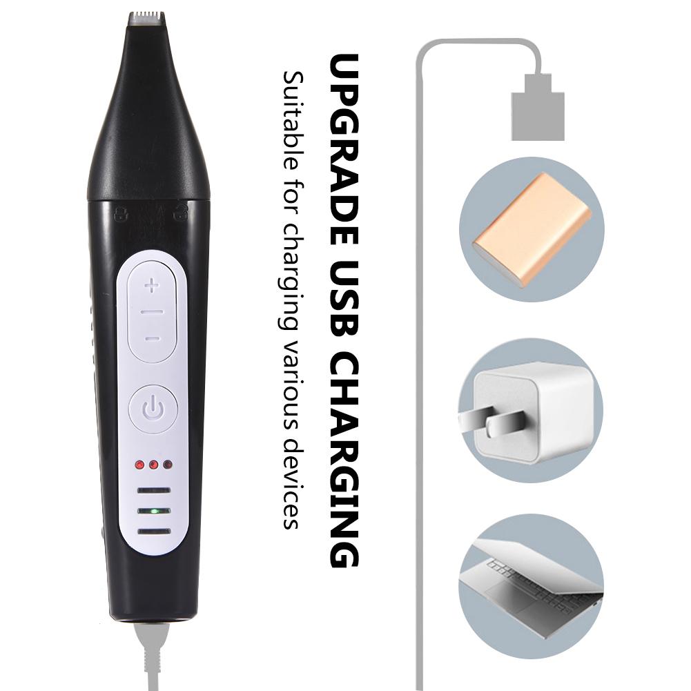 Coupe-ongles électrique 2- en -1 pour chiens et chats, puissance réglable, 3- vitesses, coupe-ongles pour animaux de compagnie