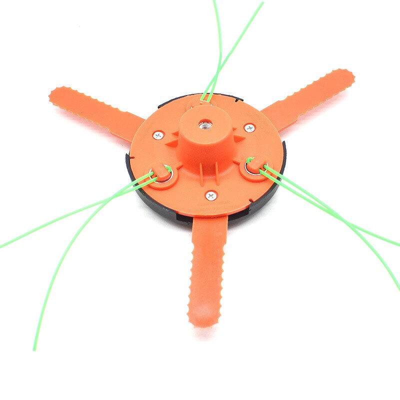 Newest Knife/Blade Rope Dual-Use Grass Cutter Trimmer Head With Steel Wire Lawn Mower Brush Cutter Thread Nylon Brushcutter: Strimmer Head