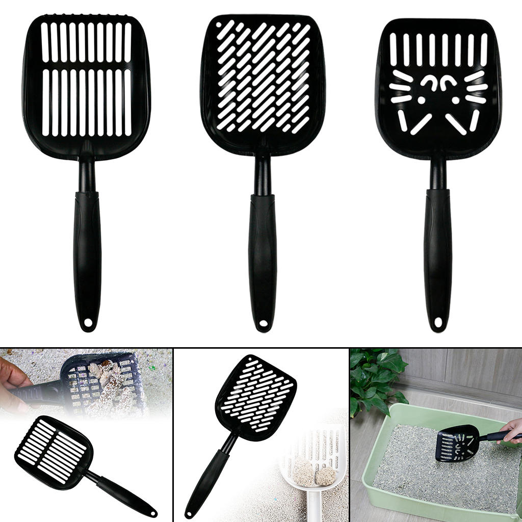 Cat Litter Box Scoop Wide Poop Picker Long Handle Rust Resistant Corrosion Resistant Litter Box Cleaner for Cat Poop Sifting Pet
