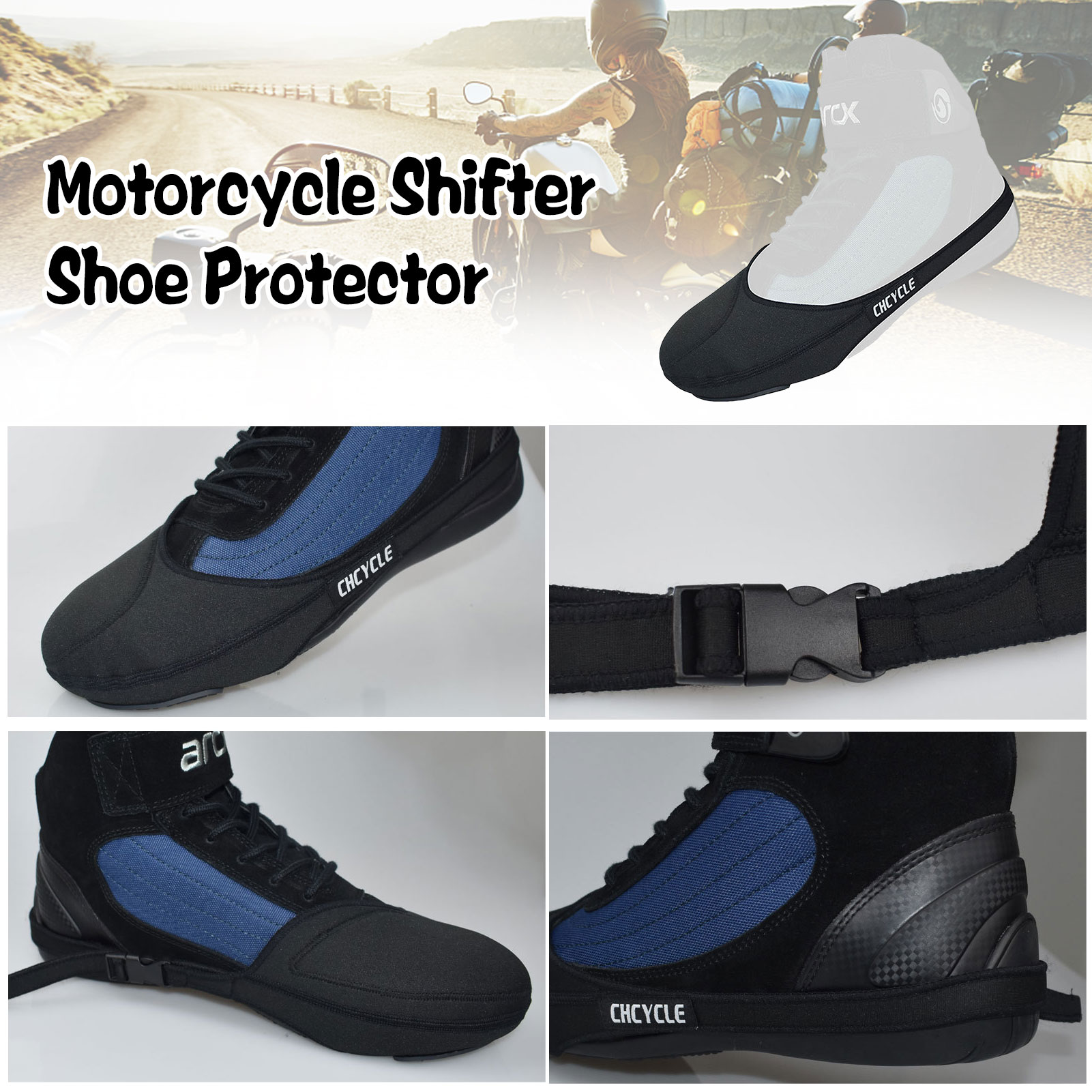 Motorcycle Gear Shift Pad Adjustable Motorbike Shoe Cover Boot Protector For Riding Protective Gear Shifter Guards Moto