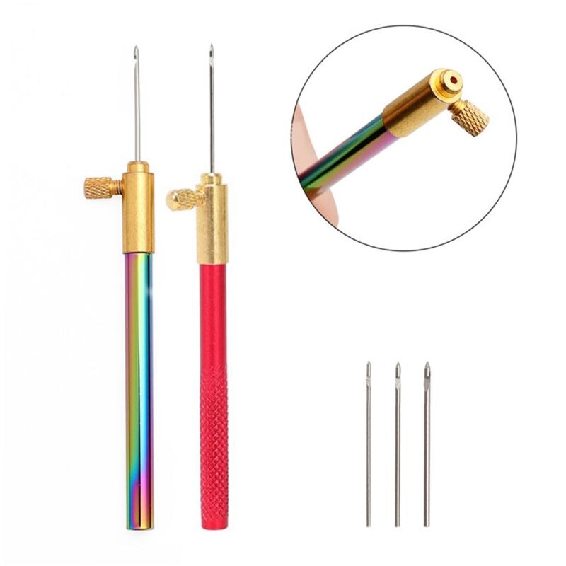 Borduurwerk Kralen Tambour Franse Haak Haak Met 3 Naalden Kraal Naaien Knit