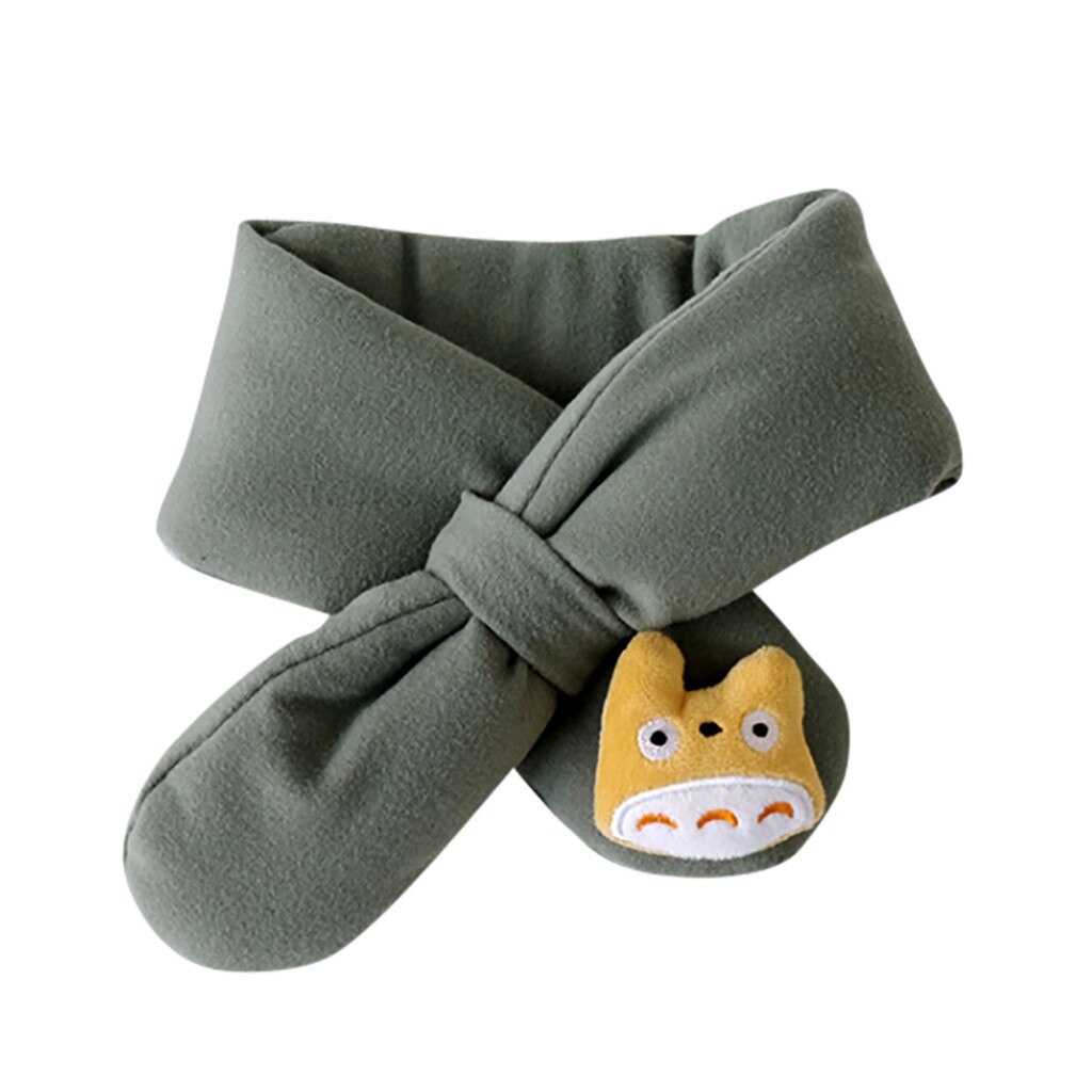 Meninos E Meninas Bonito Manter Xales Cachecóis Colarinho Espessamento Inverno foulard Echarpe sciarpa sjaal cache cou enfant шарф зима: green