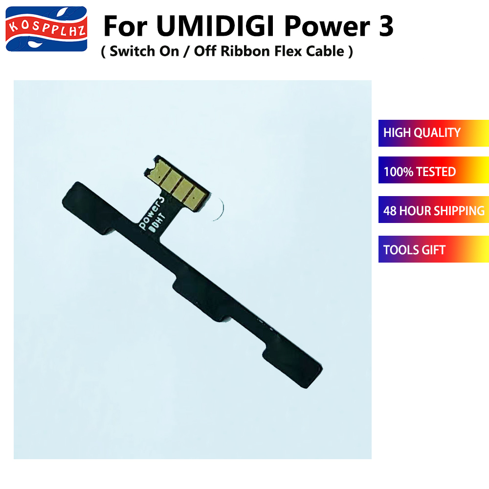 Voor Umidigi Power 3 Kant Sleutelschakelaar Op Controle Volume Knop Schakelaar Op Off Lint Flex Kabel Umidigi Power3 knop