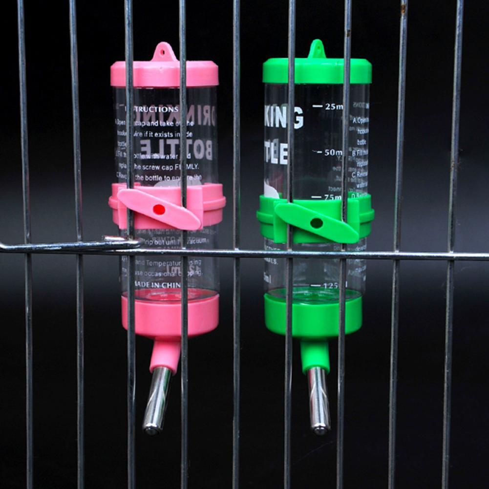 Abreuvoir Hamster en plastique 80ML/125ML, petit Animal, distributeur automatique, fontaine à boire suspendue, fournitures pour animaux de compagnie