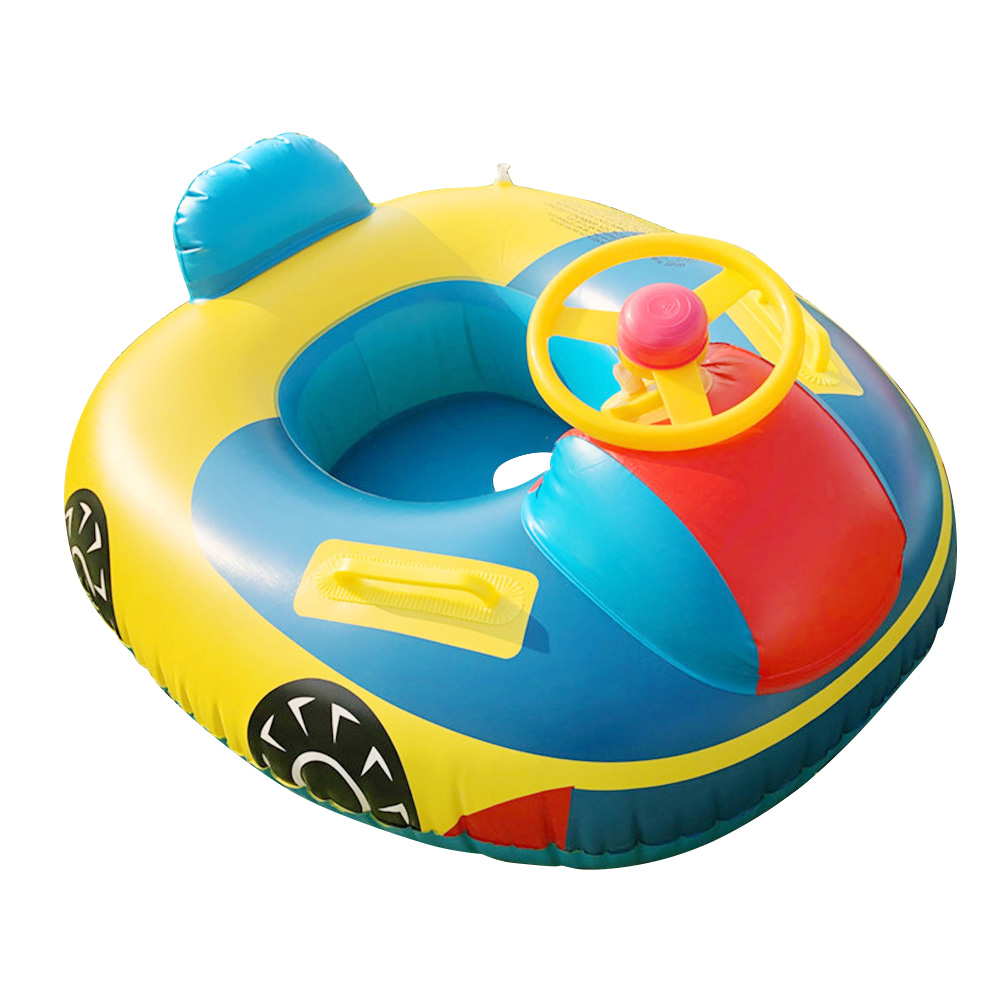 Cartoon Cars Seat PVC Swimming Ring Baby Toddler Inflatable Pool Float Funny Water Aid Trainer Water Fun Toys for Children