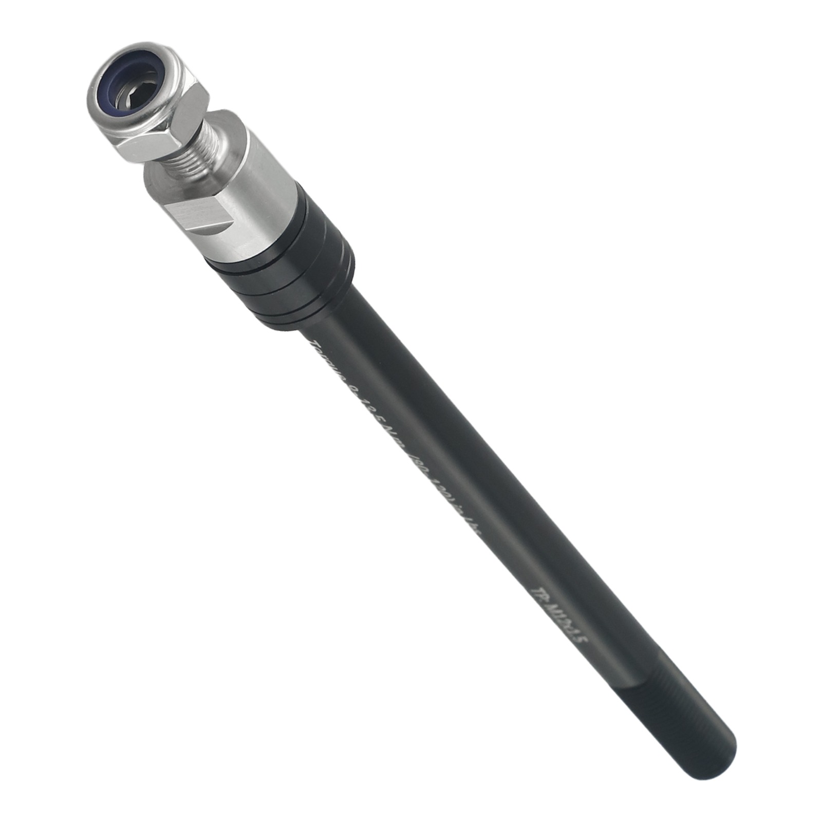 NICEDACK Adattatore per asse bicicletta per asse bicicletta M10 x 1,0, adattatore di accoppiamento per rimorchio bicicletta, argento