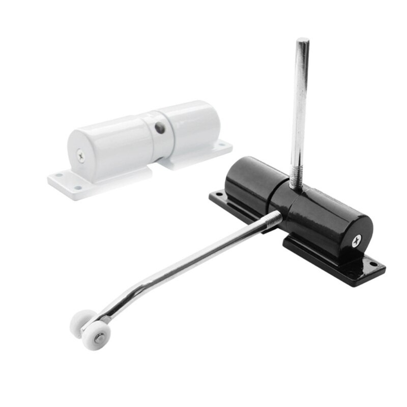 Adjustable Surface Mounted Automatic Spring Closing Door Closer with wheel Fire Rated Door Stopper Door Hardware