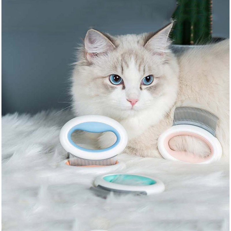 Cepillo de masaje para acicalamiento de Gato HOOPET, herramienta de masaje para el cuidado del cabello para mascotas