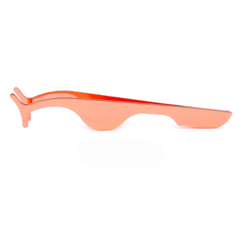 Pinzas para herramienta de belleza, pestañas postizas multifuncionales, rizador de pestañas auxiliar de acero inoxidable, pinzas, Clip, accesorios de maquillaje: Rose Gold