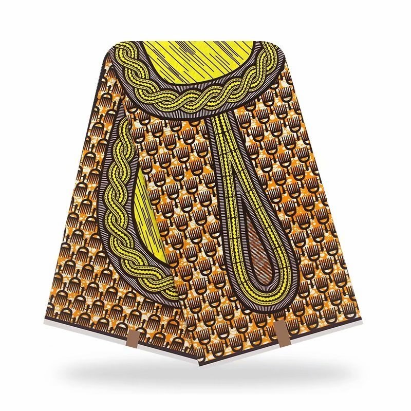 Voks afrikansk voks udskriver stof veritabel ankara voks nigeriansk stil 6 yards / stk 100%  bomuld