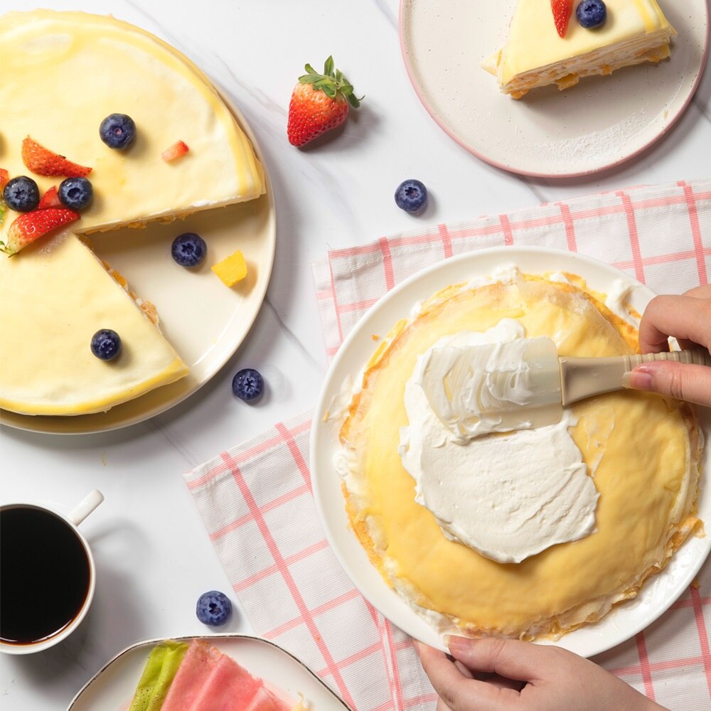 220V Household Electric Crepe Maker Portable 600W Non-stick Automatic Electric Pancake Baking Pan Multi Cooker EU/AU/UK/US Plug