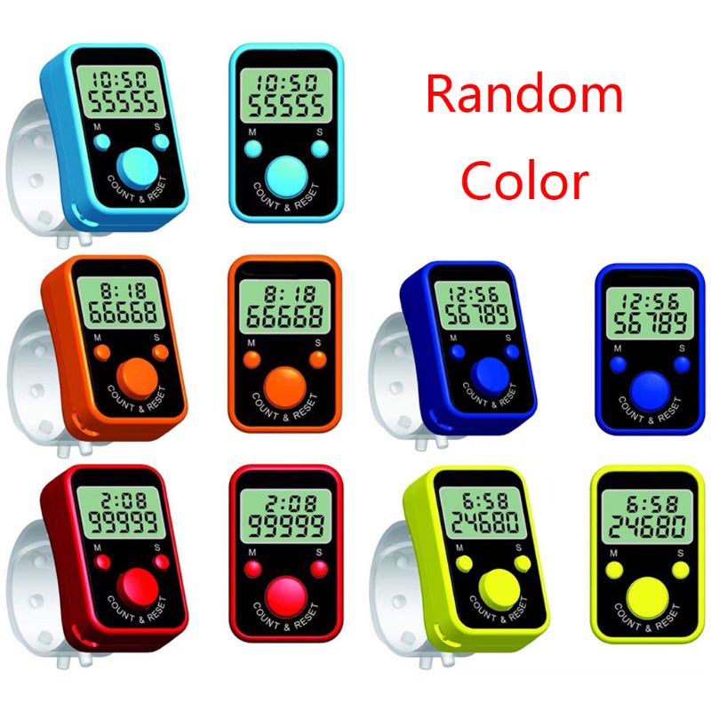 Finger Counter Chanting Electronic Counter with Time Ring Chanting Register No Color Choice Randomly Send