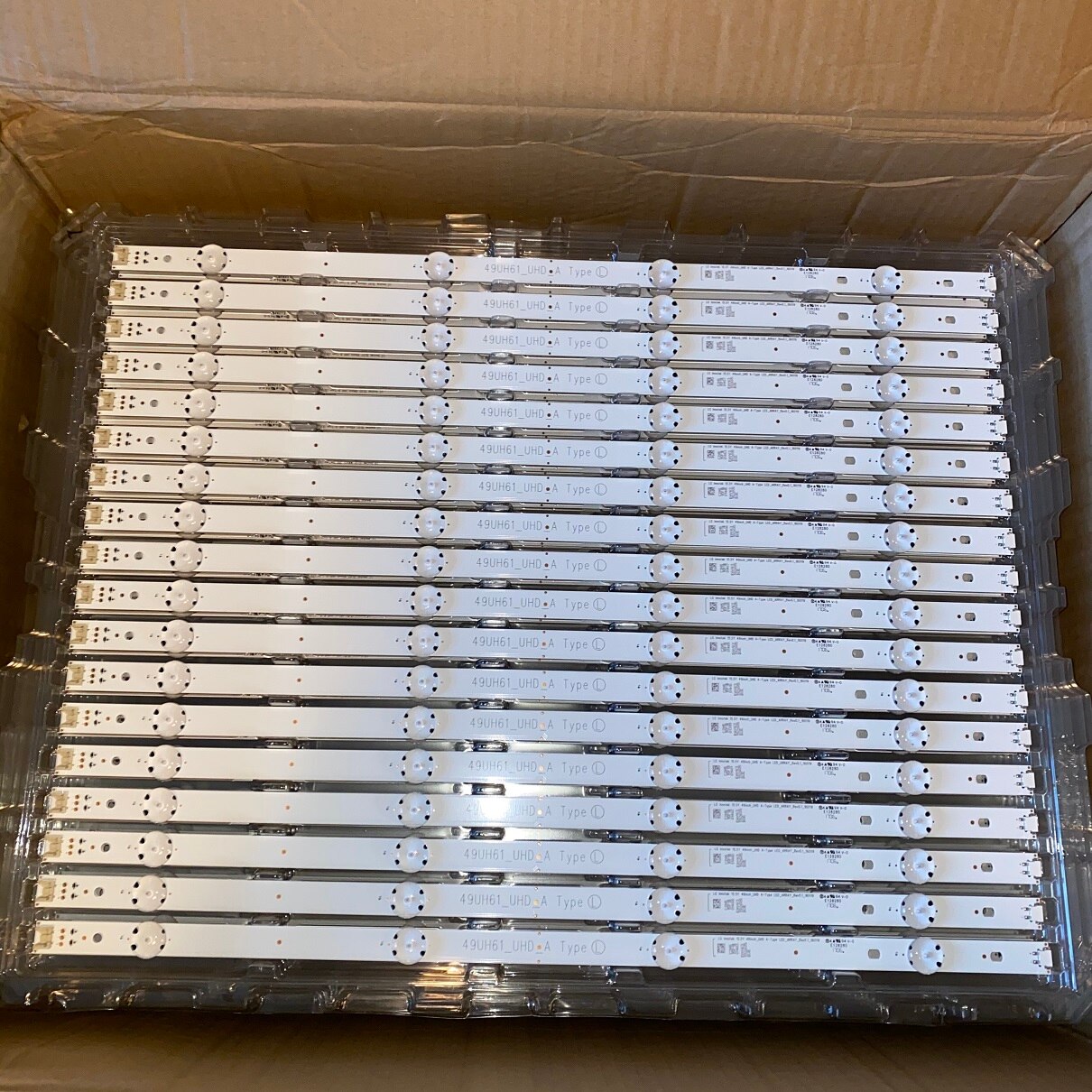 8 PCS/set tira de LED para iluminación trasera para LG 49UH610V 49UH61_UHD_A B 49UH603V 49UH601V 49UH620V HC490DGN-SLNX5-514X