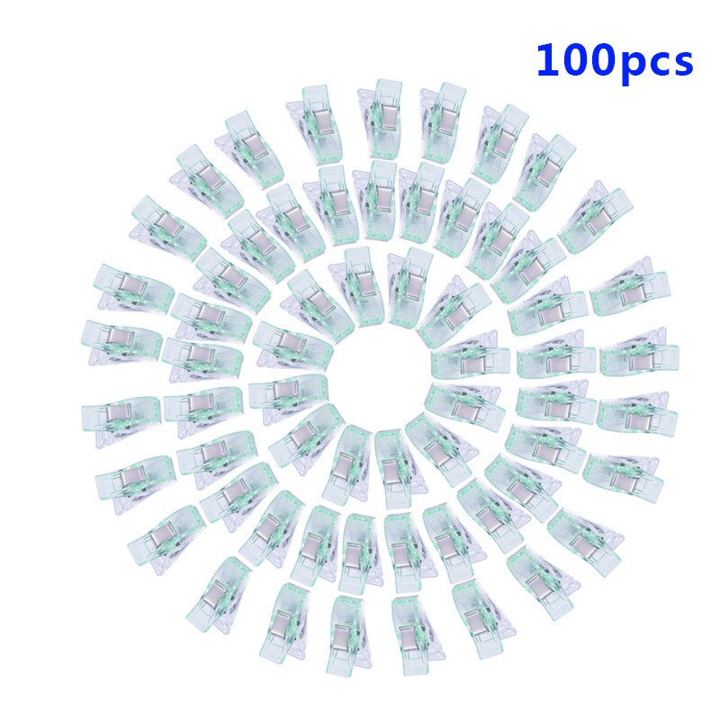 Clips en plastique multicolores pour vêtements, 33mm, 100 pièces, pour Quilting, crochet, tricot, outils, accessoires, bricolage: R