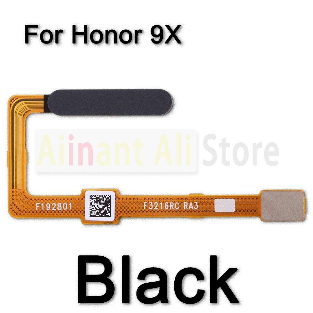 Alkuperäinen kotiavain sormenjälkitunnistimen joustokaapeli huawei honorille 9 9i 9x lite touch id sormenjälki flex kaapeli puhelimen osat: Honor 9x musta