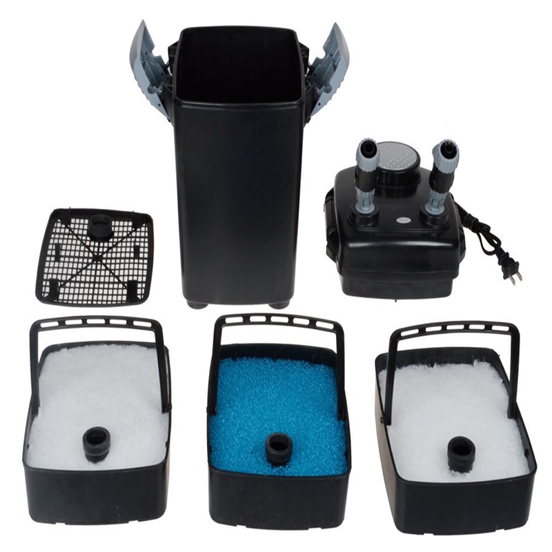 NCFAQUA JEBO 835 3 Bühne Externe Aquarium Kanister Filter für 300 Liter Marine Aquarium Salzwasser Riff Filtration 22 W 1000L/h