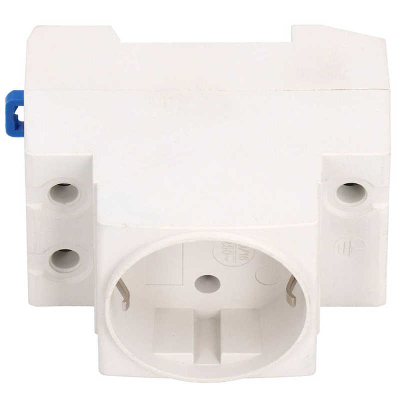 3Pcs EU Plug DIN Rail Mount AC Power Socket Outlet Connector AC 250V 10-16A