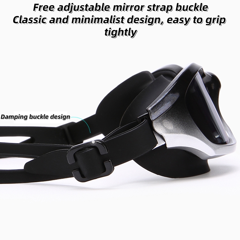 Adult swimming goggles electroplated anti fog waterproof UV resistant high-definition transparent one size fits all adjustable