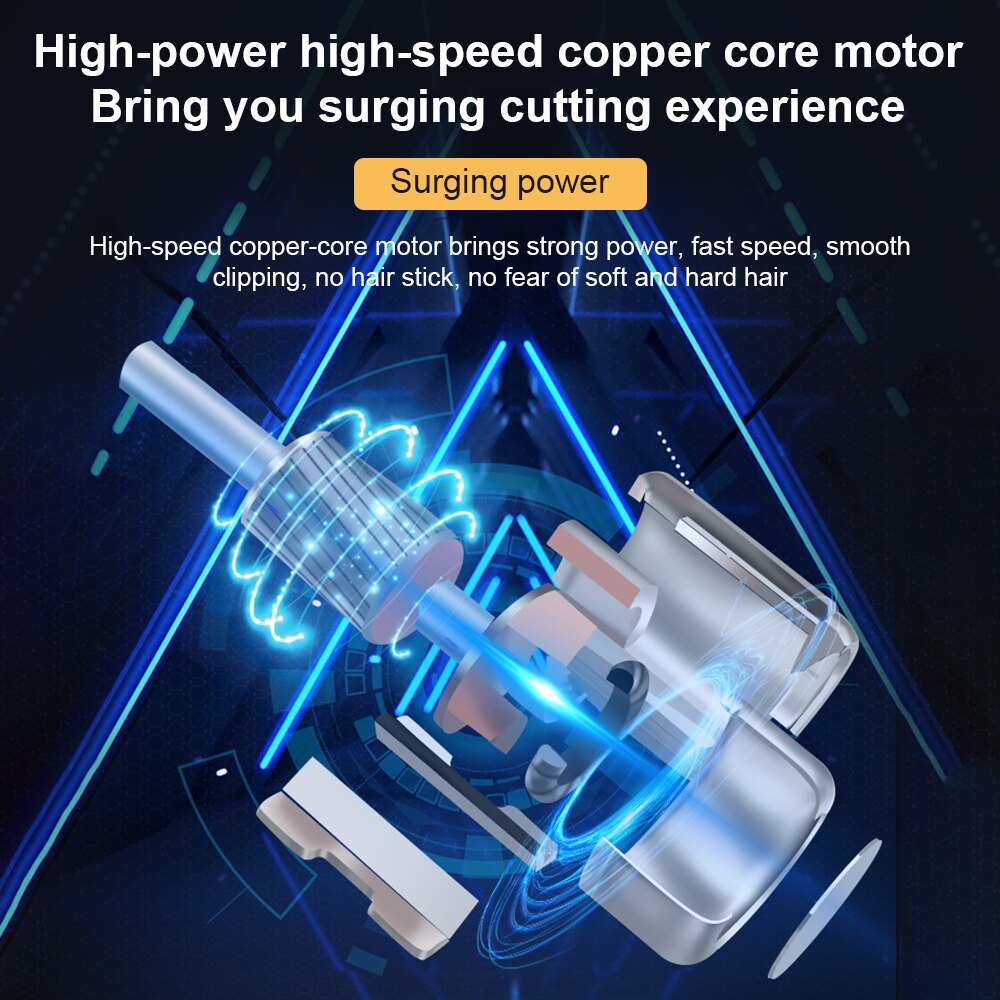 T9 Elektrische Tondeuse Oplaadbare Scheerapparaat Baard Trimmer Mannen Haar Knippen Scheren Machine Kapper Haar Cutter Razor Maaier