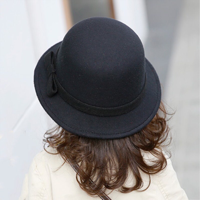 Vintage retro børn barn dreng pige hatte fedora polyester følte knusbar bred kant cloche diskett sol strand cap