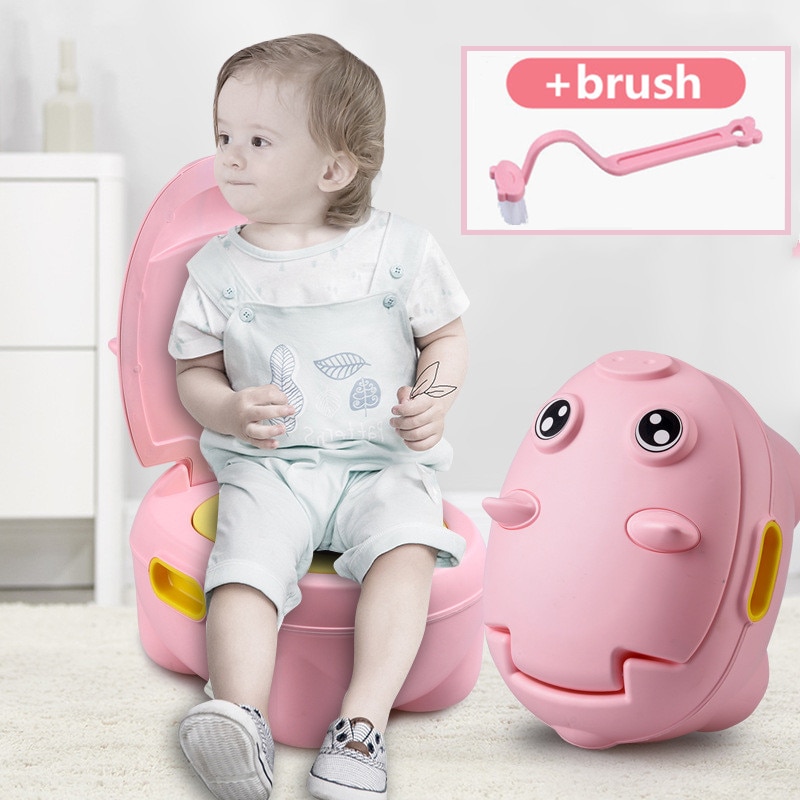 Tegneserie gris baby pottetrening sete baby takrenne toalett låve toalett trener sengepanne bærbar toalett rygg urinal til låve