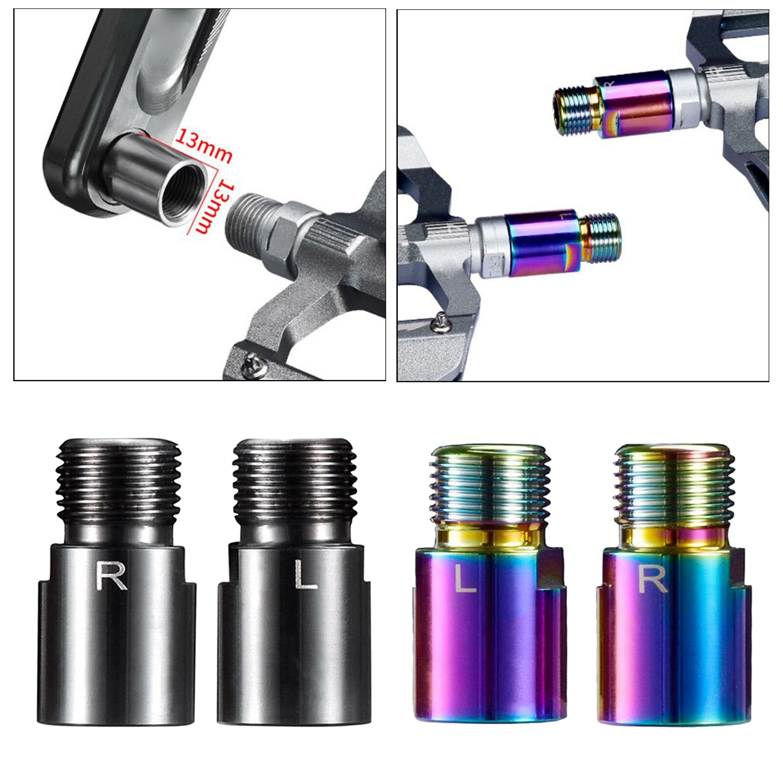 Fiets Pedaal Extenders Adapter Mtb Road Bicycke Pedalen Extended 9/16Inch 20Mm
