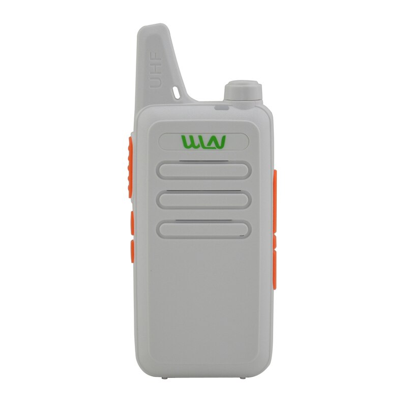2 uds x ganar KD-C1 negro/blanco 16 canal Ultra-delgada mini Walkie Talkie de UHF 400-470 MHz de Radio de jamón: White