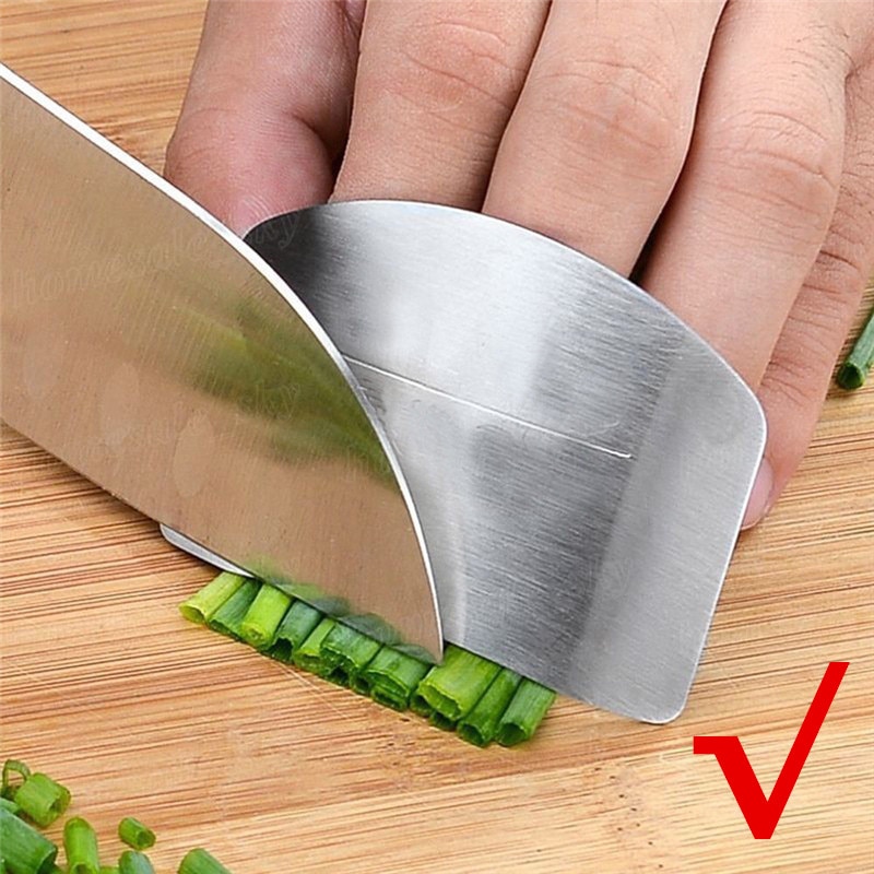 Kitchen Finger Guard Finger Protectors Home Stainless Steel Finger Hand Cut Protect Knife Safe Use Products For Kids