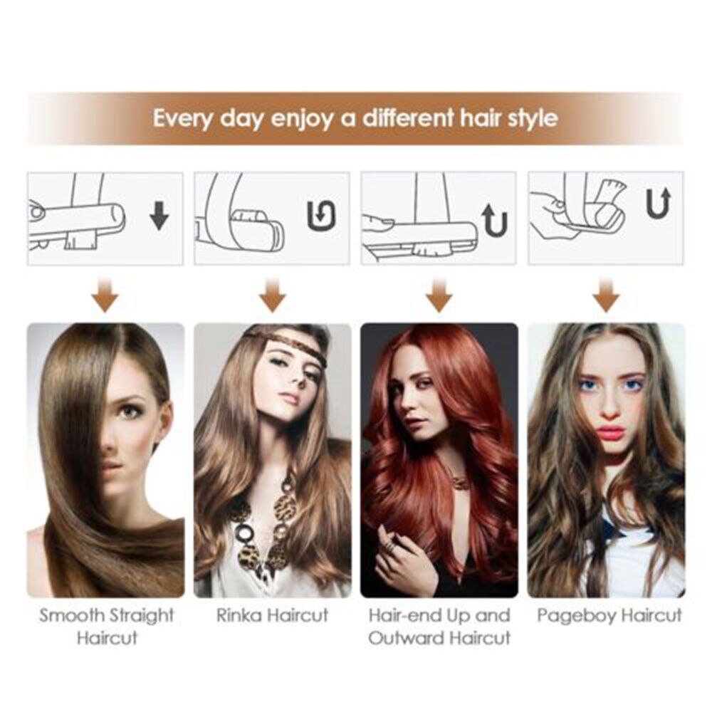 Hair Steam Straightener Ceramic Steam Flat Iron Vapor Plate Wet/Dry Hair Iron Steamer Styling Tool Hair Styling Accessories