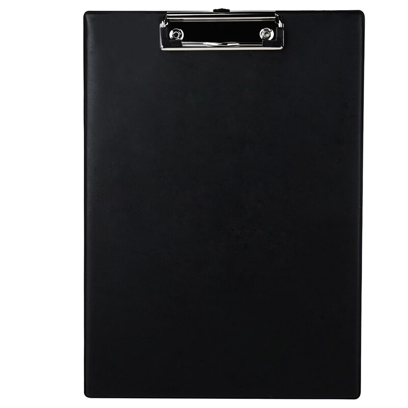 Deli 1pcs writting clamp board clip 9244 folder A4 black business pad plate clip plastic hanging workshop office stationery