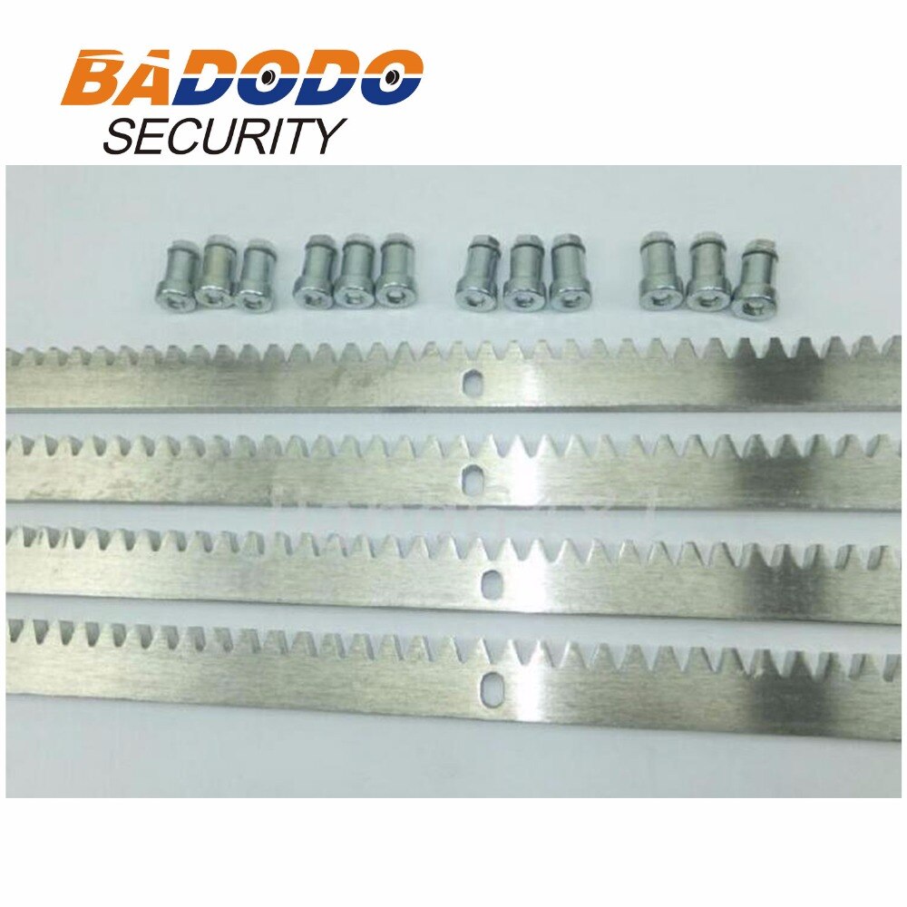Heavy Duty 4*1 meter Steel Gear / black nylon Racks Teeth Track for Automatic Silding Gate 0perator