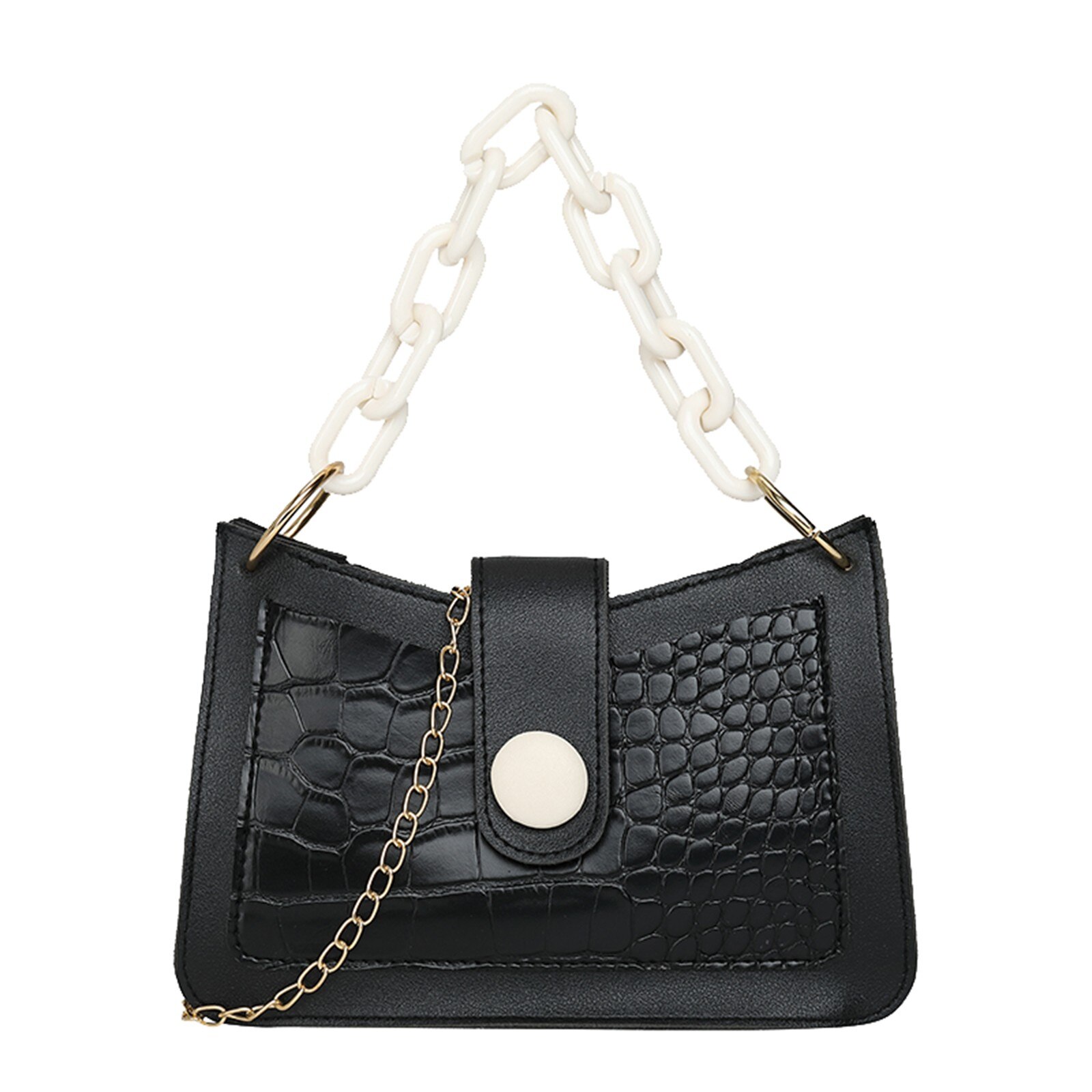 Solid Color High Capacity Shoulder Bags For Women 2019 Chain Luxury Quality Handbags Female Designer Zipper Handbag main image 1