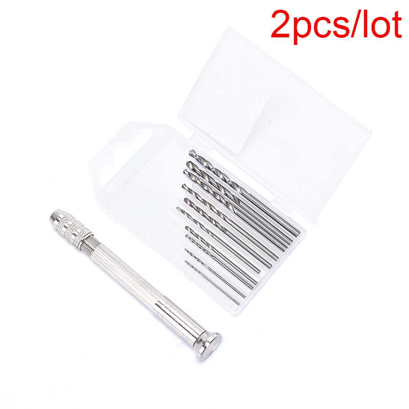 1 pc/1 sets metalen handboormachines, uv-harsmalgereedschap en handgemaakt sieradengereedschap met 0.8mm-3.0mm boorschroeven
