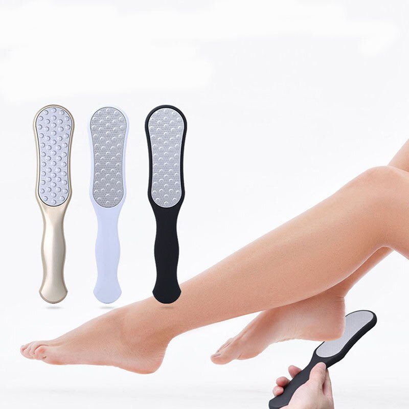 1pc rustfrit stål praktisk fod rasp hæl fil hård død hud callus remover eksfolierende pedicure pleje værktøj
