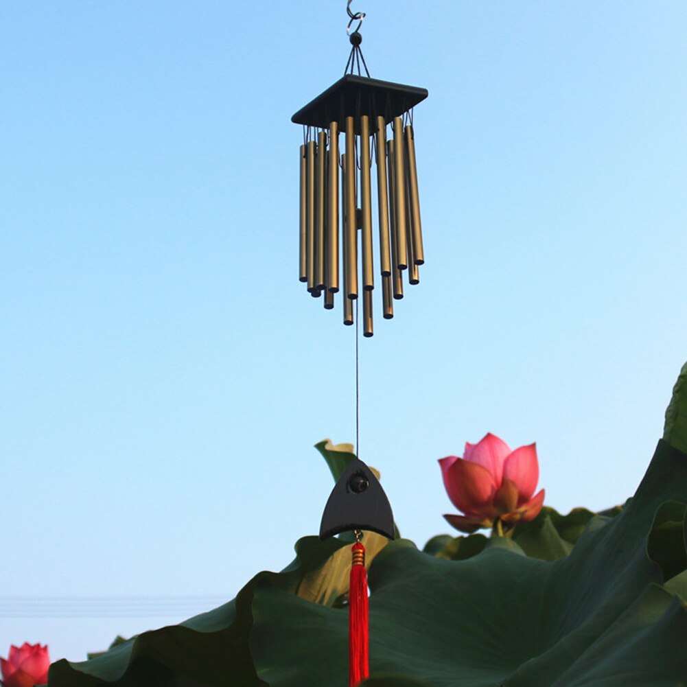 67cm Wohnzimmer Windspiele Garten Ich bin Freien 4 Röhren Glocken Rostschutz Kupfer Antike Windchime Für Haus Hof Hängen dekoration: K