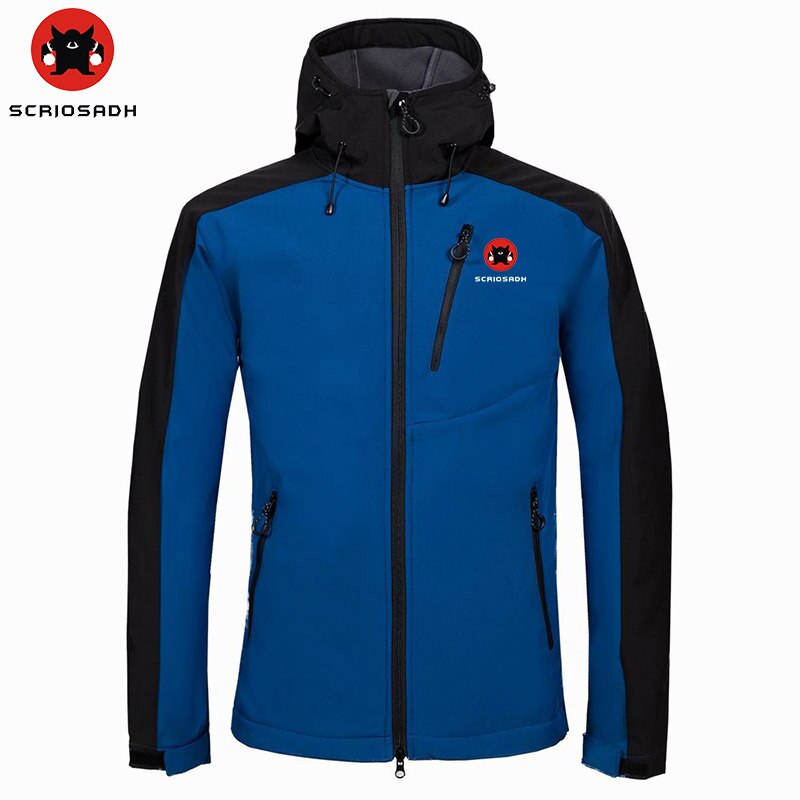Outdoor Men&#39;s Waterproof Soft shell Jacket Men Camping &amp; Hiking Windproof Warm Outdoor Jacket Skiing Fishing Outdoor Sports Coat