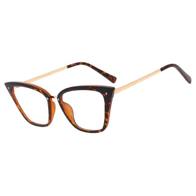 Lunettes de vue Anti-lumière bleue TR90 œil de chat Sexy pour hommes et femmes, montures, à la , pour ordinateur, 53384: leopard