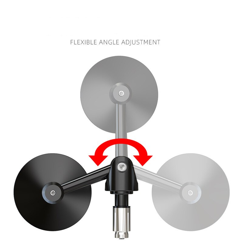 Motorfiets Achteruitkijkspiegel Stuur Vliegtuig Bolle Spiegel Motor Fiets Handvat Bar Side Terug Achteruitkijkspiegels Hoek Verstelbare