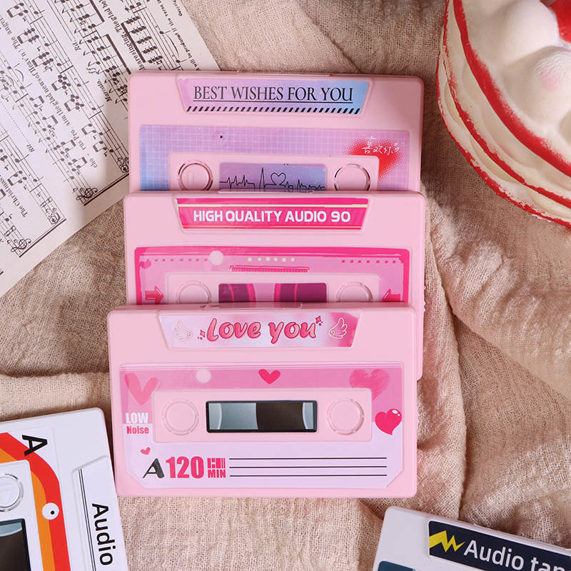 Tarjeta de grabación de voz, cinta, tarjeta de felicitación grabable en 60 segundos, tarjeta musical de grabación DIY, de cumpleaños de aniversario del Día de San Valentín