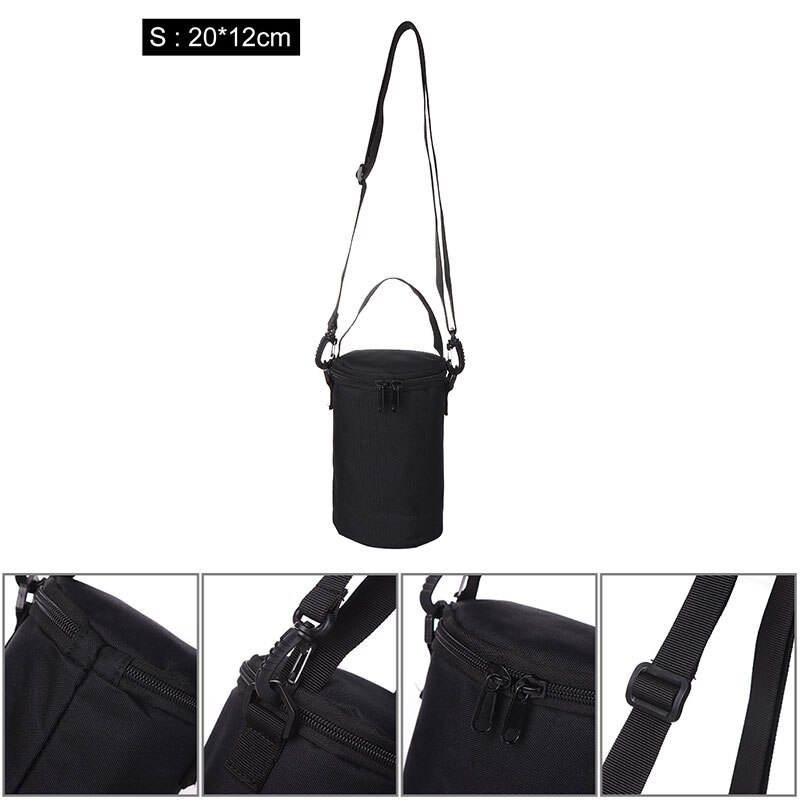 Gas Cylinder Case Fuel Tank Cooking Protector Storage Bag Durable Outdoor Camping Gas Protective Cover Camping Accessories: Black S