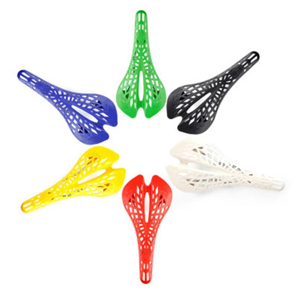 Super léger en plastique vélo selle montagne vtt vélo selle absorption des chocs siège coussin 6 couleur cyclisme partie