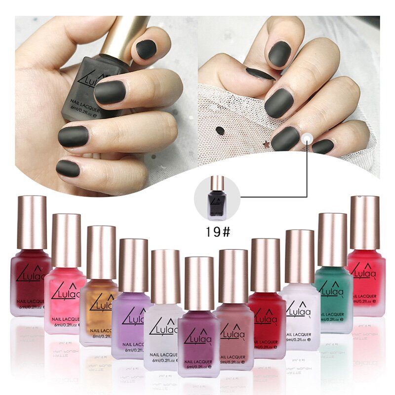 Matowe lakier robić paznokci matowy efekt przyjazne dla środowiska aksamit gładki lakier robić paznokci LDO99